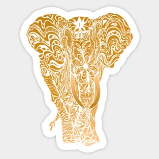 Not a circus golden elephant by #Bizzartino Sticker